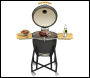 Sealey DG159 Dellonda Deluxe 22 inch (56cm) Ceramic Kamado Style BBQ with Wheeled Stand