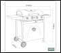Sealey DG15 Dellonda 4 Burner Gas BBQ Grill with Piezo Ignition & Thermometer