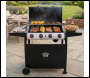 Sealey DG15 Dellonda 4 Burner Gas BBQ Grill with Piezo Ignition & Thermometer
