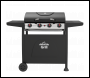 Sealey DG15 Dellonda 4 Burner Gas BBQ Grill with Piezo Ignition & Thermometer