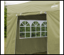 Sealey DG160 Dellonda Premium 2x2m Pop-Up Gazebo & Side Walls, PVC Coated, Water-Resistant Fabric, Supplied with Carry Bag, Rope, Stakes & Weight Bags - Beige