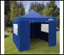 Sealey DG161 Dellonda Premium 2x2m Pop-Up Gazebo & Side Walls, PVC Coated, Water-Resistant Fabric, Supplied with Carry Bag, Rope, Stakes & Weight Bags - Blue