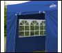 Sealey DG161 Dellonda Premium 2x2m Pop-Up Gazebo & Side Walls, PVC Coated, Water-Resistant Fabric, Supplied with Carry Bag, Rope, Stakes & Weight Bags - Blue