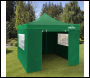 Sealey DG162 Dellonda Premium 2x2m Pop-Up Gazebo & Side Walls, PVC Coated, Water-Resistant Fabric with Carry Bag, Rope, Stakes & Weight Bags - Green