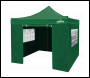 Sealey DG162 Dellonda Premium 2x2m Pop-Up Gazebo & Side Walls, PVC Coated, Water-Resistant Fabric with Carry Bag, Rope, Stakes & Weight Bags - Green