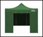 Sealey DG162 Dellonda Premium 2x2m Pop-Up Gazebo & Side Walls, PVC Coated, Water-Resistant Fabric with Carry Bag, Rope, Stakes & Weight Bags - Green