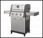 Sealey DG16 Dellonda 3 Burner Deluxe Gas BBQ Grill with Piezo Ignition & Wheels - Stainless Steel