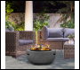 Sealey DG189 Dellonda Round MgO Fire Pit with BBQ Grill, Ø60cm, Safety Mesh Screen - Dark Grey