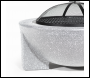 Sealey DG190 Dellonda Round MgO Fire Pit with BBQ Grill, Ø75cm, Safety Mesh Screen - Light Grey