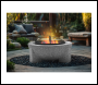 Sealey DG190 Dellonda Round MgO Fire Pit with BBQ Grill, Ø75cm, Safety Mesh Screen - Light Grey