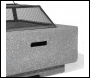 Sealey DG193 Dellonda Square MgO Fire Pit with BBQ Grill, Safety Mesh Screen - Dark Grey