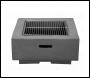 Sealey DG193 Dellonda Square MgO Fire Pit with BBQ Grill, Safety Mesh Screen - Dark Grey