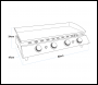 Sealey DG23 Dellonda 4 Burner Portable Gas Plancha
