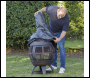 Sealey DG241 Dellonda Deluxe 360° Chiminea/Fire Pit/Outdoor Heater with Fire Poker & Water-Resistant Drawstring Cover - Antique Bronze Finish - DG241