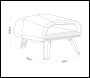 Sealey DG257 Dellonda Gas Pizza Oven with Water-Resistant Cover/Carry Bag & 12 inch  Pizza Peel