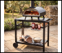 Sealey DG258 Dellonda Wood-Fired Pizza Oven, Pizza Peel, Cover & Plancha Trolley 14 inch  - Black