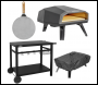 Sealey DG262 Dellonda Gas Pizza Oven with Water-Resistant Cover/Carry Bag, 12 inch  Pizza Peel & Plancha Trolley
