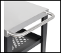 Sealey DG263 Dellonda Plancha Trolley with Utensil Holder - Stainless Steel Top