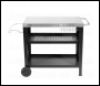 Sealey DG263 Dellonda Plancha Trolley with Utensil Holder - Stainless Steel Top