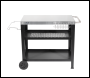 Sealey DG263 Dellonda Plancha Trolley with Utensil Holder - Stainless Steel Top