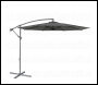 Sealey DG264 Dellonda Banana Parasol with Cover 3m - Grey