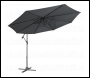 Sealey DG264 Dellonda Banana Parasol with Cover 3m - Grey