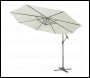 Sealey DG265 Dellonda Banana Parasol with Cover 3m - Cream