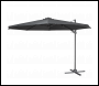 Sealey DG267 Dellonda Cantilever Parasol with 360° Rotation, Tilt & Cover 3m - Grey