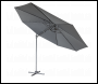 Sealey DG267 Dellonda Cantilever Parasol with 360° Rotation, Tilt & Cover 3m - Grey