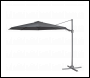 Sealey DG267 Dellonda Cantilever Parasol with 360° Rotation, Tilt & Cover 3m - Grey