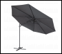 Sealey DG267 Dellonda Cantilever Parasol with 360° Rotation, Tilt & Cover 3m - Grey