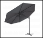 Sealey DG267 Dellonda Cantilever Parasol with 360° Rotation, Tilt & Cover 3m - Grey