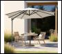 Sealey DG268 Dellonda Cantilever Parasol with 360° Rotation, Tilt & Cover 3m - Cream