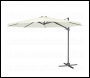 Sealey DG268 Dellonda Cantilever Parasol with 360° Rotation, Tilt & Cover 3m - Cream