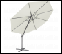 Sealey DG268 Dellonda Cantilever Parasol with 360° Rotation, Tilt & Cover 3m - Cream