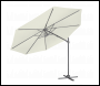 Sealey DG268 Dellonda Cantilever Parasol with 360° Rotation, Tilt & Cover 3m - Cream