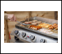 Sealey DG277 Dellonda 4 Burner Stainless Steel Portable Gas Plancha with Warming Rack 10kW