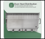 Sealey DG277 Dellonda 4 Burner Stainless Steel Portable Gas Plancha with Warming Rack 10kW
