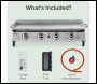 Sealey DG277 Dellonda 4 Burner Stainless Steel Portable Gas Plancha with Warming Rack 10kW