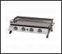 Sealey DG277 Dellonda 4 Burner Stainless Steel Portable Gas Plancha with Warming Rack 10kW