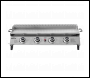 Sealey DG277 Dellonda 4 Burner Stainless Steel Portable Gas Plancha with Warming Rack 10kW