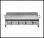 Sealey DG277 Dellonda 4 Burner Stainless Steel Portable Gas Plancha with Warming Rack 10kW