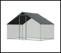 Sealey DG278 Dellonda Walk-In Galvanized Steel Chicken Run with Roof Cover & PVC Coated Chicken Wire
