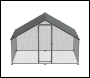 Sealey DG278 Dellonda Walk-In Galvanized Steel Chicken Run with Roof Cover & PVC Coated Chicken Wire