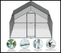 Sealey DG279 Dellonda Walk-In Galvanized Steel Chicken Run with Roof Cover & PVC Coated Chicken Wire