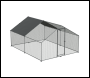 Sealey DG279 Dellonda Walk-In Galvanized Steel Chicken Run with Roof Cover & PVC Coated Chicken Wire