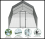 Sealey DG280 Dellonda Walk-In Galvanized Steel Chicken Run with Roof Cover & PVC Coated Chicken Wire