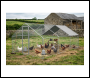 Sealey DG280 Dellonda Walk-In Galvanized Steel Chicken Run with Roof Cover & PVC Coated Chicken Wire