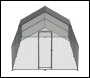 Sealey DG280 Dellonda Walk-In Galvanized Steel Chicken Run with Roof Cover & PVC Coated Chicken Wire