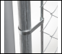 Sealey DG281 Dellonda Galvanized Steel Dog Kennel with Roof Cover & Chain Link Fencing